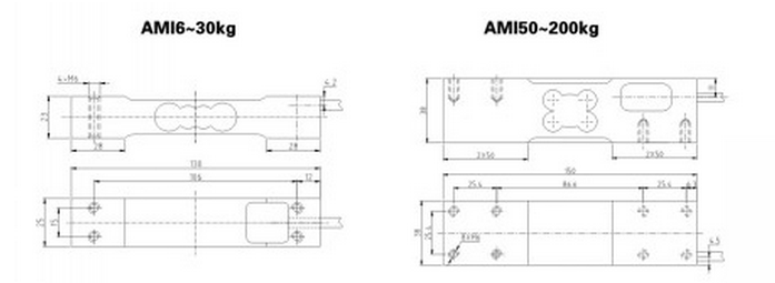 AMI-10kg稱重傳感器產品技術參數(shù)